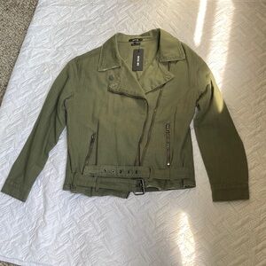 Miss Me Olive Utility Jacket for Women